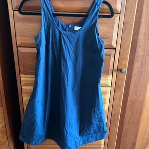 everlane navy blue tank dress, pockets, back zipper size 00